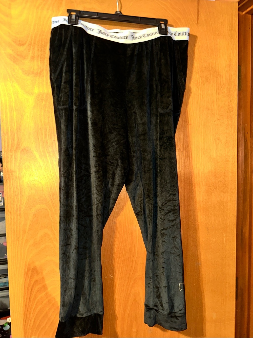 Juicy Couture velour lounge black jogger style pants
